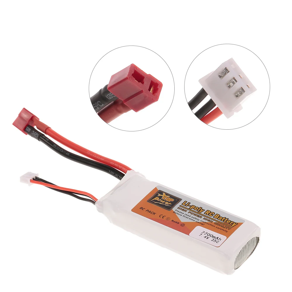 

POWER RC Li-Po Battery 11.1V 5500mAh 45C 3S Rechargeable with T Plug for RC Drone Car Boat Helicopter Airplane