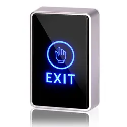 Электронный замок двери 12 вольт переключатель панель rfid светодиодный свет открытие касанием кнопка выхода контроля доступа