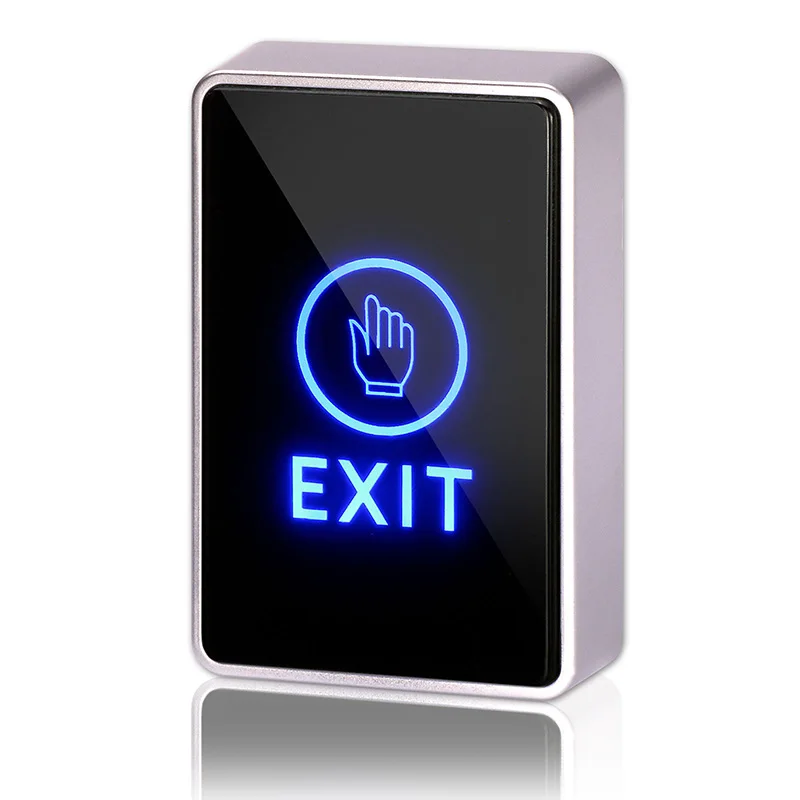 

Electronic door lock 12 volt switch panel rfid LED light touch release exit button access control
