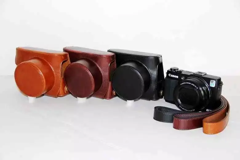 Чехол из искусственной кожи для камеры Canon Powershot G1X Mark II G1X2 GX1 2 с плечевым ремнем |
