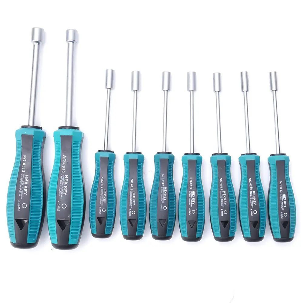

Metal Socket Driver Wrench Screwdriver Hex Nut Key Nutdriver Hand Tool 3mm-8mm high quality
