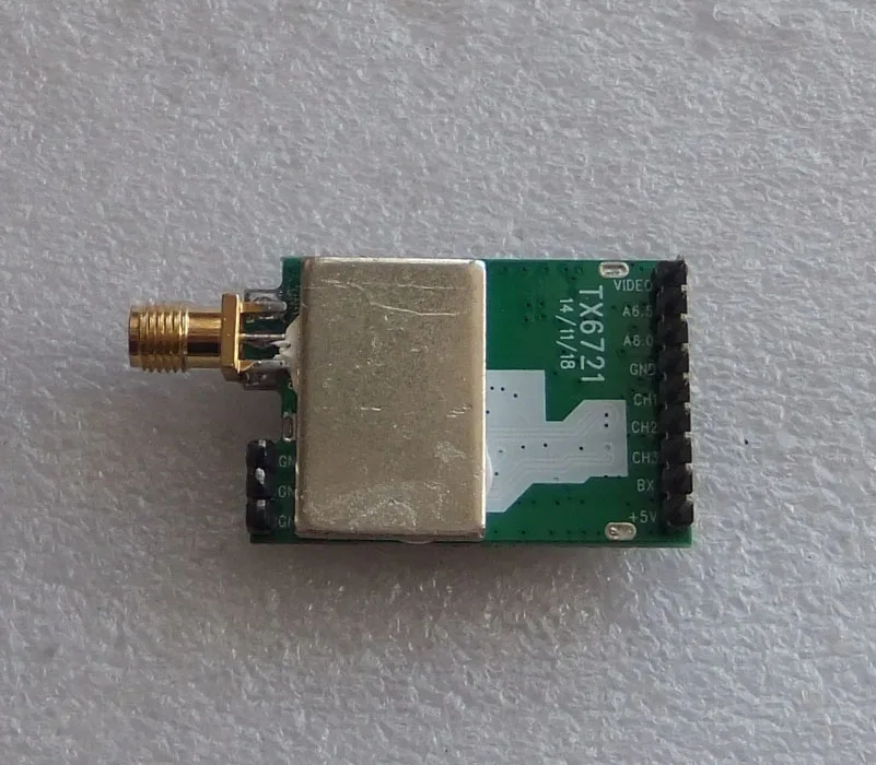 

2.4G high power 500mW wireless video audio module Stereoscopic audio video monitoring module TX6721