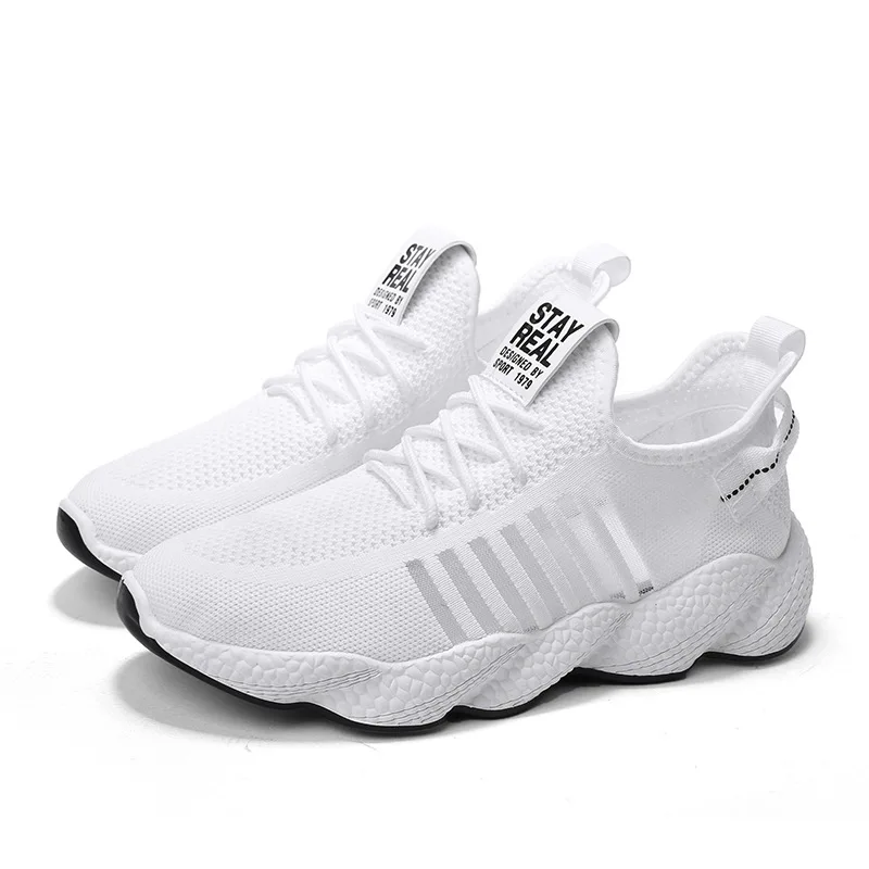 Male Shoe Network Noodles Shoe Ins Flying Weaving Sneakers Leisure Time Run Shoes Men Tenis Masculino Adulto Trainers Scarpe