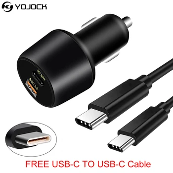 

Yojock Dual Quick Charge QC 3.0 Car Charger USB Fast Charging Phone Charger for iPhone X iPad Samsung Galaxy S7 Edge+Free Cable