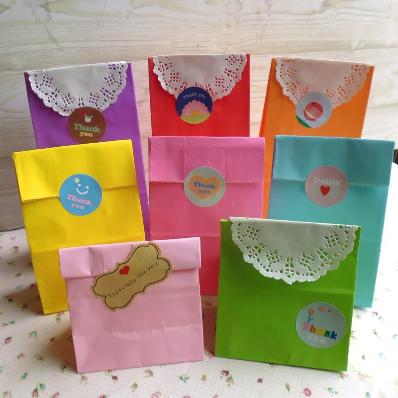8 шт. однотонные вертикальные пакеты для вечеринок 18x9 5x6 см|bag f|stand bagbag paper |