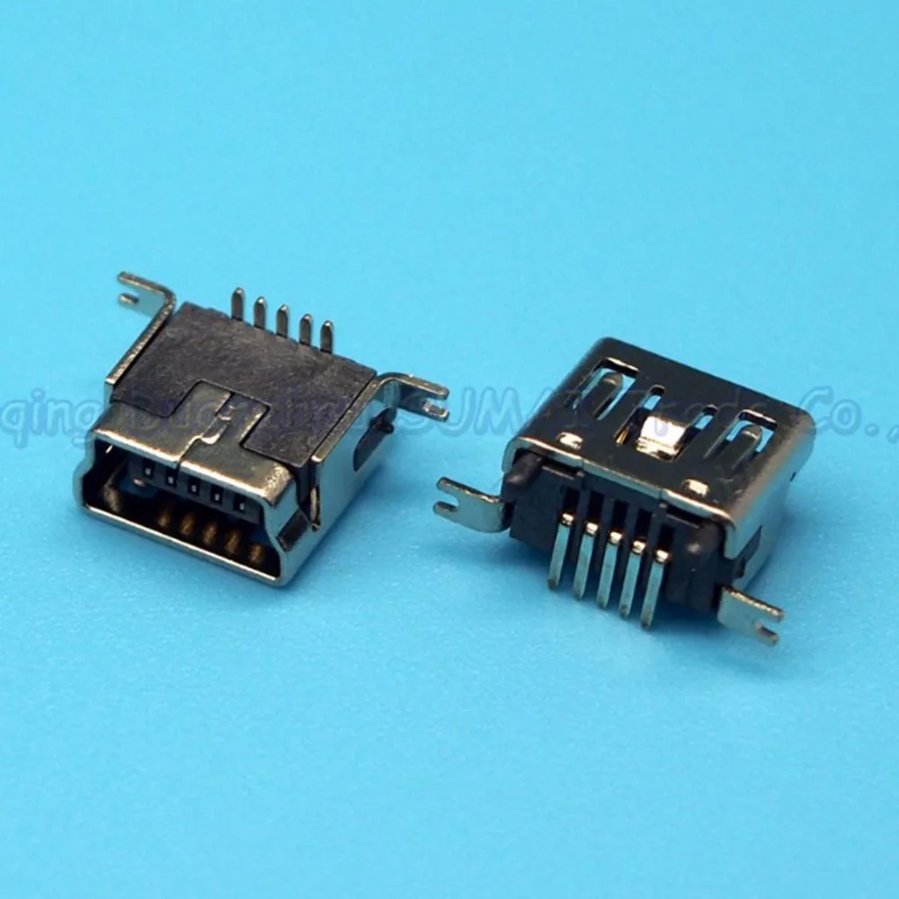 30 шт. медный вертикальный SMT MINI 5p USB разъем | Электроника