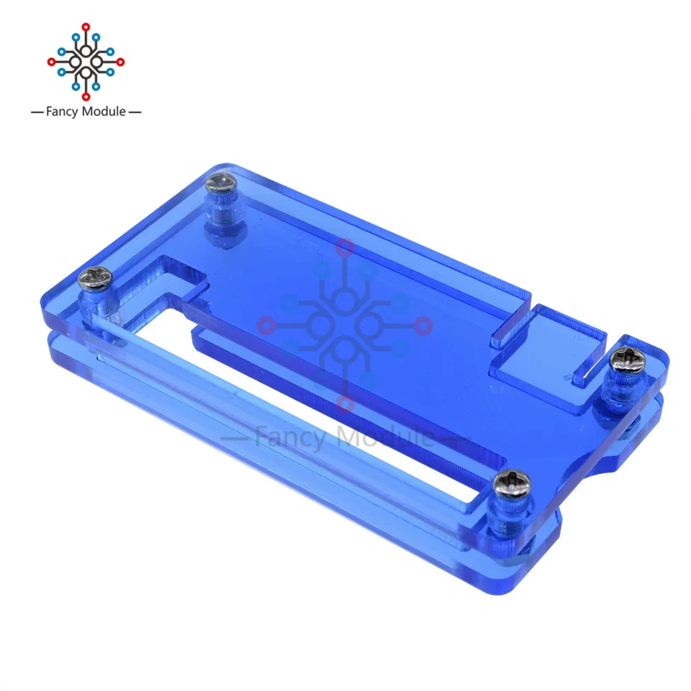 

Updated Blue Clear Acrylic Case Cover Protection Box for Raspberry Pi Zero