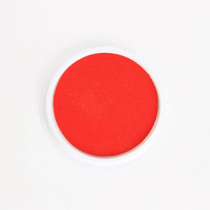 Забавная 6 цветов чернильная прокладка для печати Сделай Сам пальчиковая живопись ремесло карточка для детей Монтессори Рисование детские игрушки 0-12 месяцев Детские игрушки - Цвет: Красный