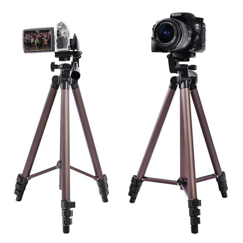  fosoto Professional Camera Tripod Stand Portable Aluminum Stand With Holder for Canon Nikon Sony DS