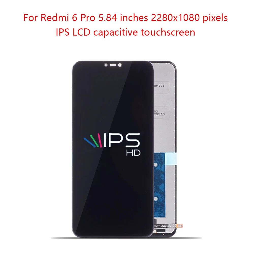 Оригинальный 5 84 &quotдисплей для Xiaomi Redmi 6 Pro LCD сенсорный экран с рамкой в сборе Mi A2