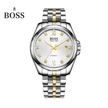 BOSS Germany watches men luxury brand dayjust 21 jewels MIYOTA CO. JAPAN automatic self-wind mechanical golden stainless steel
