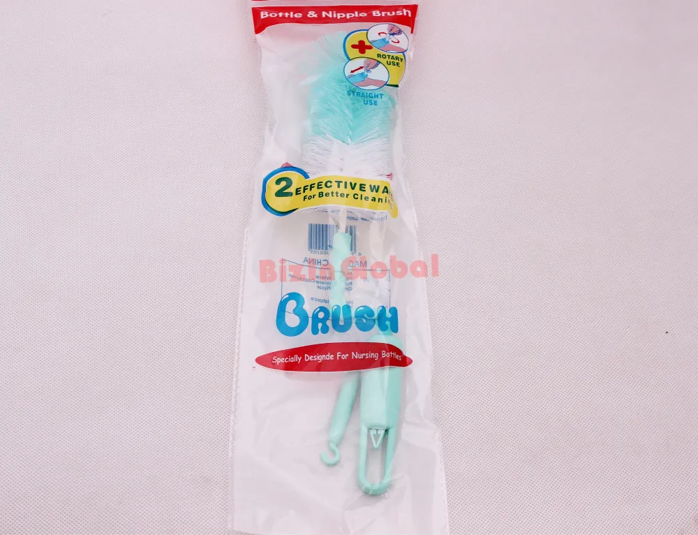 Baby milk bottle nipple teapot nozzle spout tube teat nylon clean cleaning brush (2)