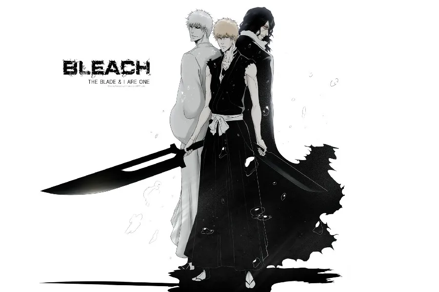 

DIY frame bleach kurosaki ichigo empty swords Animation Poster Fabric Silk Poster Print Great Pictures On The Wall For Decor