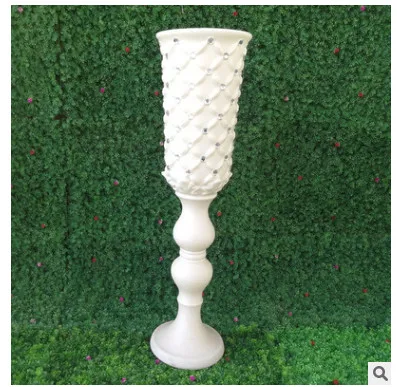 

Wedding Rome column road leads plastic trumpet vas, stage decoration plastic new vase, road leads to plastic flower pot wedding.