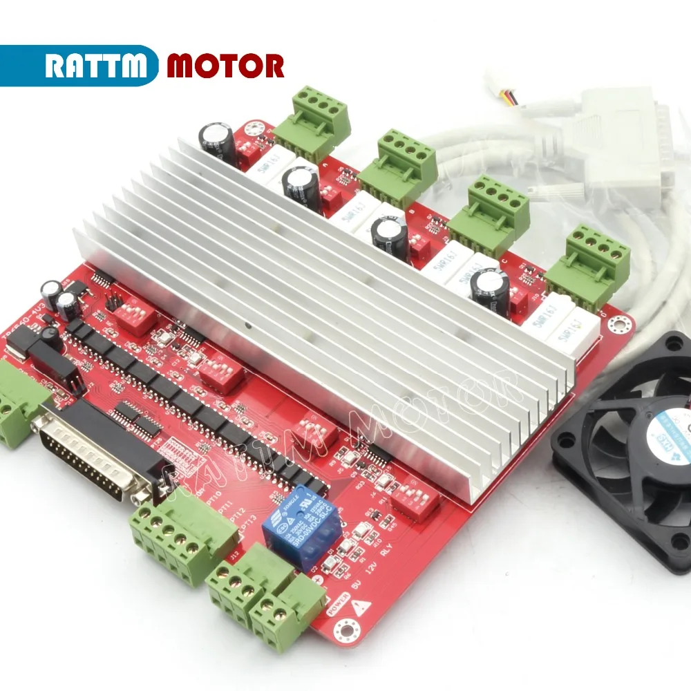 

(EU Ship&No Tax to EU Customer) High speed Optocoupler 4 axis CNC controller TB6560 stepper motor driver board & DB25 bable
