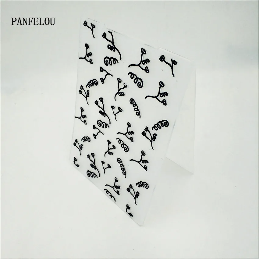 PANFELOU Easter The fruit leaves Embossing folders Plastic For Scrapbooking DIY Template Fondant Cake Photo Album Card Making | Дом и сад