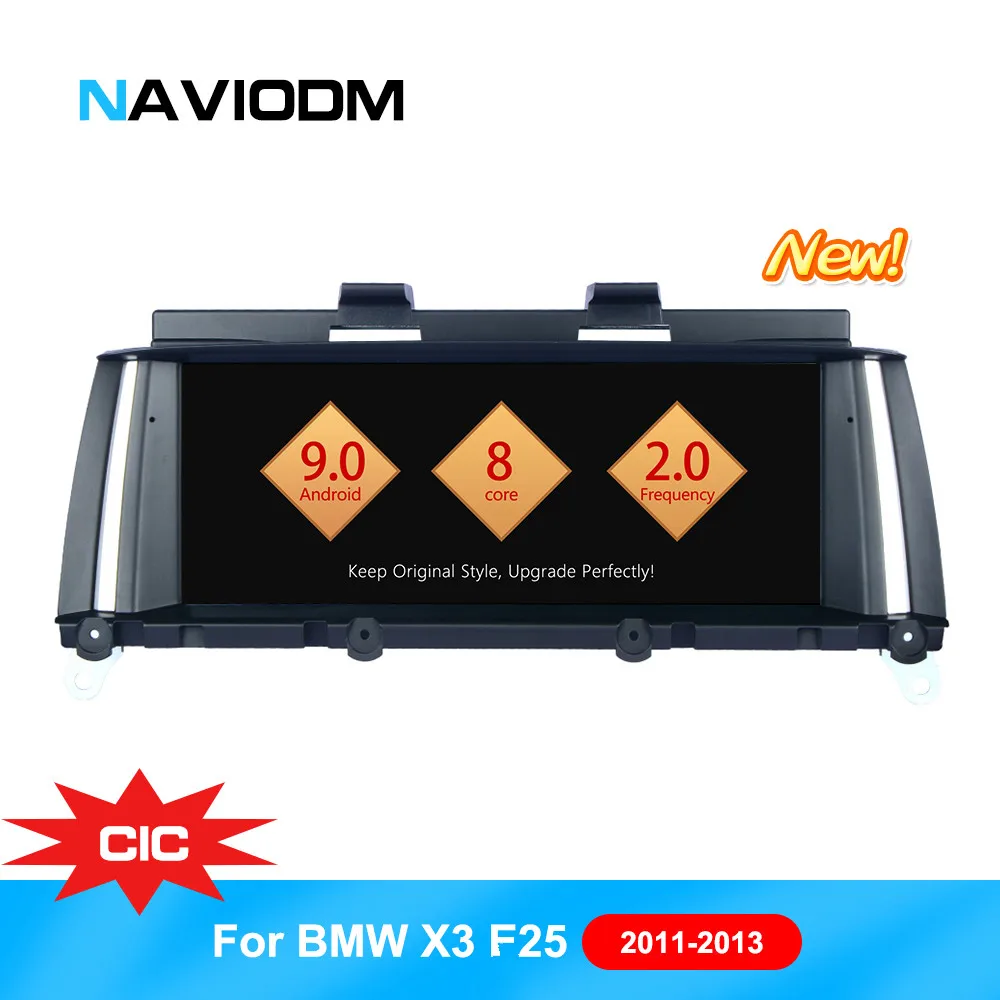 

Android 9.0 8 Core Auto Car Multimedia Player For BMW X3 F25 2011-2013 Original CIC System GPS BT Car DVD Player 8 Core LTE 4G