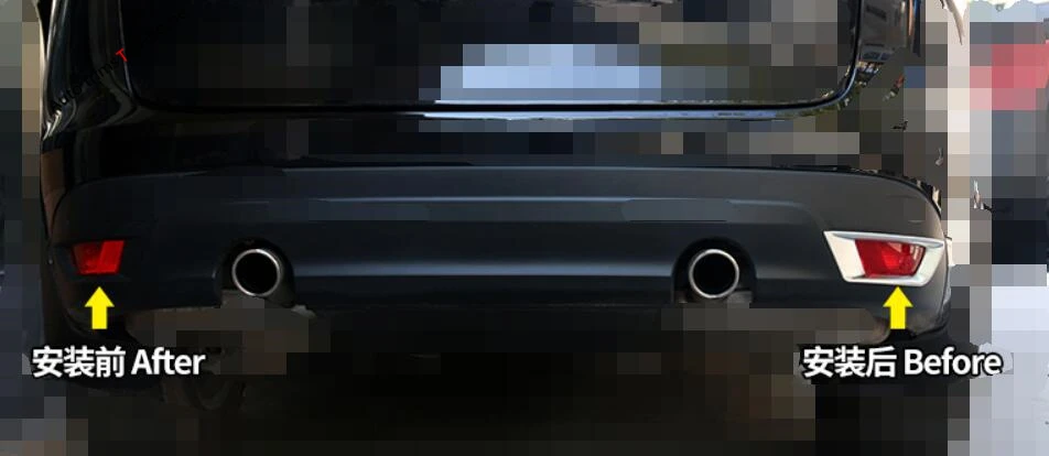 Yimaautotrims матовый внешний вид подходит для Jaguar F Pace 2017 2018 2019 2020 задний бампер задние
