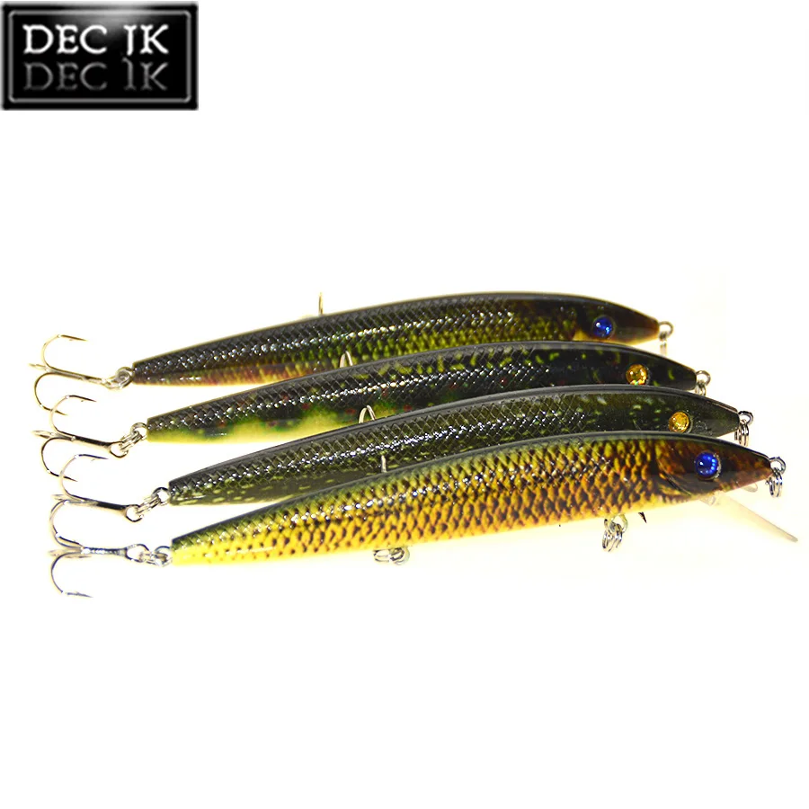 3D Eyes Floating Minnow Sea Fishing Lure Crankbaits Swimbait With Hook Wobblers Lures Laser Painted Hard Bait Artificial Baits (7)