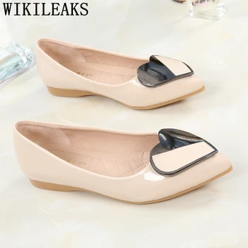 

Pointed Toe Flats Harajuku Shoes Women Loafers Creepers Big Size Shoes Woman Brand Luxury Slip On Shoes For Women Buty Damskie