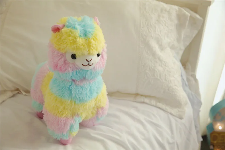 Радужная альпака кукла цвет Alpacasso лошадь мягкая игрушка плюшевая овечка зверь мягкая Vicugna Pacos лама Arpakasso Альпака ламы подарок для детей