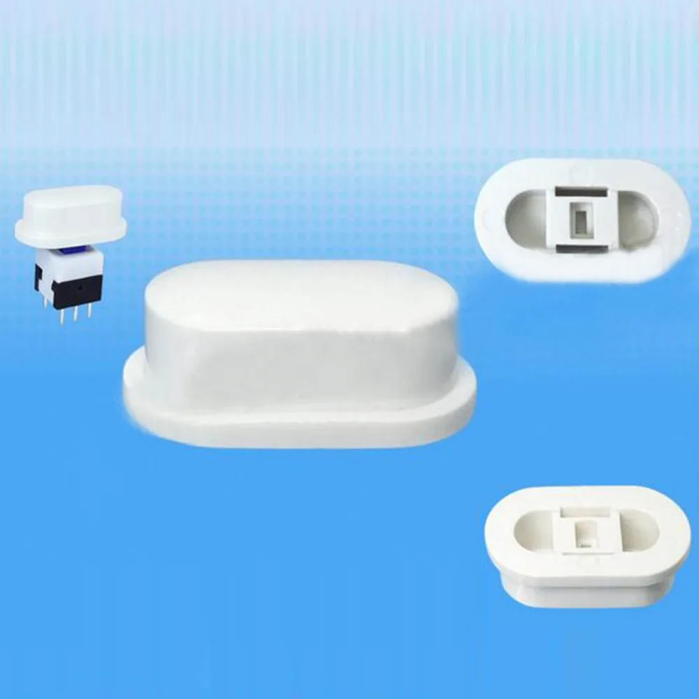 200pcs Elliptical round button cap self locking switch cap 18*10*7mm
