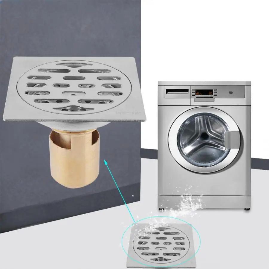 

304 Stainless Steel Floor Drain Cover Bath Drains Strainer Waste Drainer Grate Hole Filter Trap Bathroom Accessories