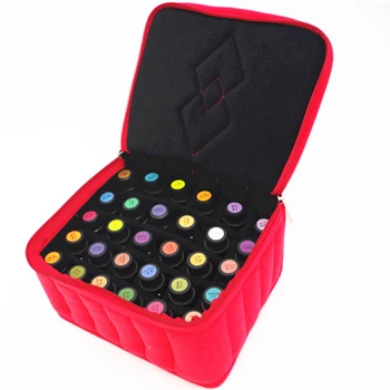 

30 Lattices Cosmetic Bag Shockproof Case 15ml Oil Carrying Holder Essential Oil Bottle Portable Travel Box Nail Polish Organizer