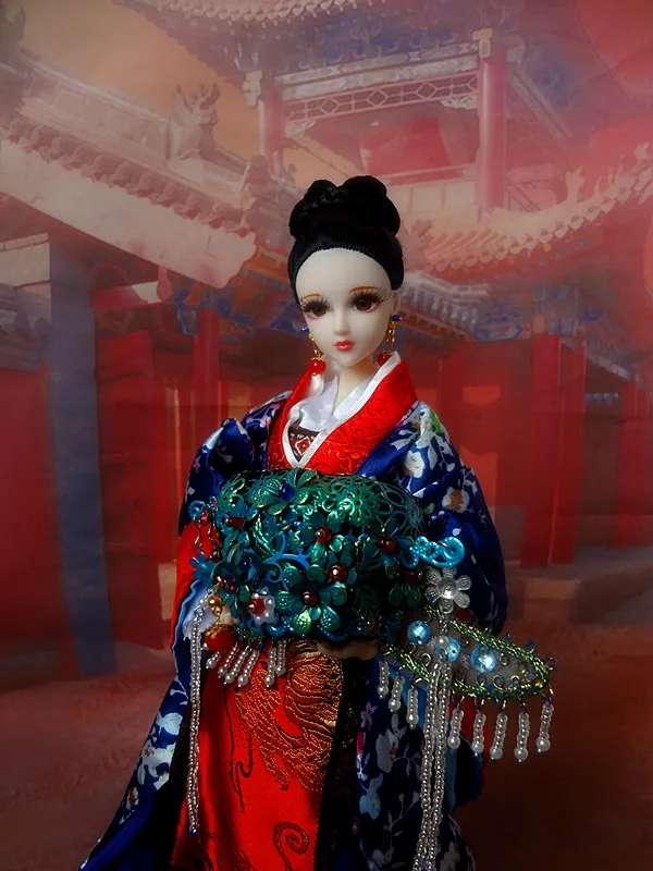 1" ручная работа коллекционные китайские куклы Винтаж династия Мин принцесса кукла традиционные этнические куклы-игрушки для девочек Подарки