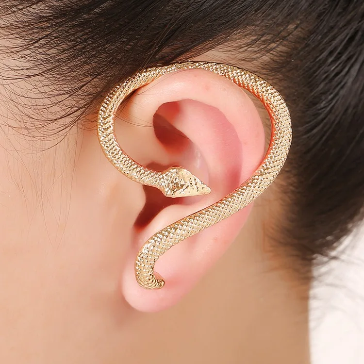 

Nightclub Earrings Snake-shaped Female Fashion Personality Earrings Earrings Ear Clips Design Ear Cuff Earrings Jewelry Gift