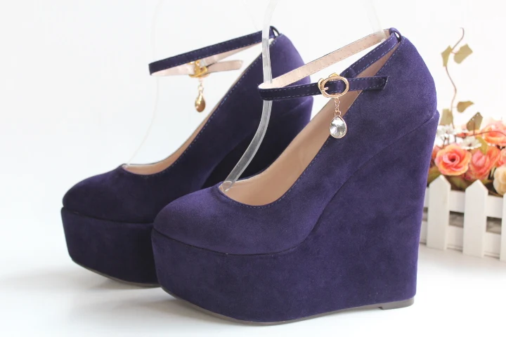 Black Hauts Compensées Talons Pompes 9cm 43 Plate Mariage forme De Femmes 15cm purple 30 Peu 15cm gray Avec Bouche Des gray 15cm Super Taille Heel Flock red 9cm Profonde Chaussures Grande black 9cm Printemps qP1YO0w