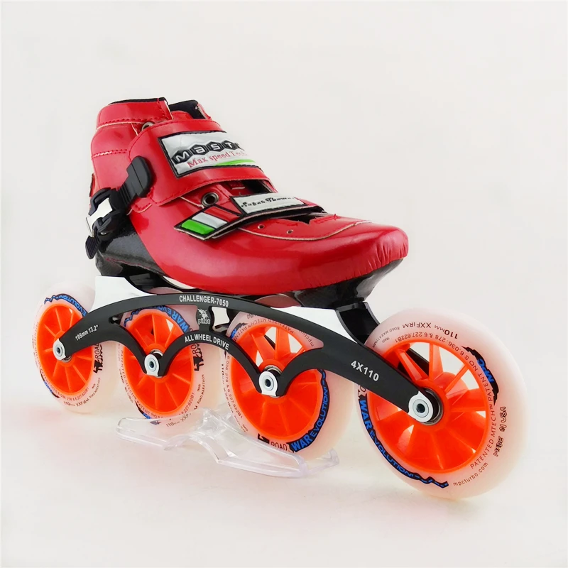Adults/Children Professional Speed Inline Skates High Quality Carbon Fiber Patins 4 wheels Roller Shoes patines en linea