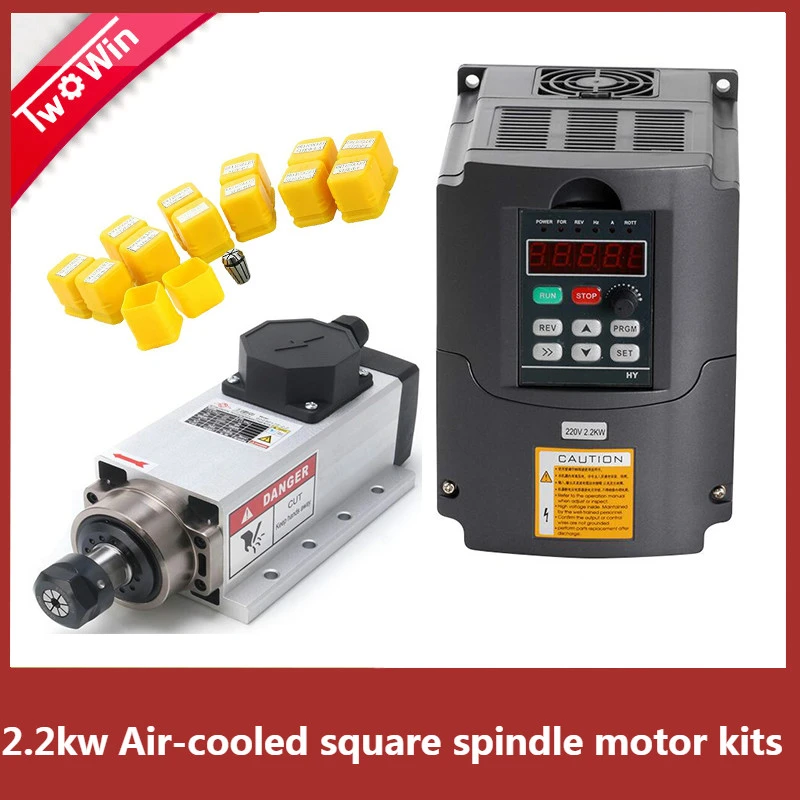 2.2KW ER20 Water cooled FRÄSSPINDEL 2200W Spindle Motor VFD DE 2.2KW ER20 Water cooled FRÄSSPINDEL 2200W Spindle Motor VFD DE