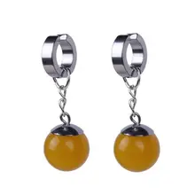 Супер Dragon Ball-Z черного цвета с изображением Сон Гоку Zamasu Vegetto время серьги на ушную раковину с Cos серьги-гвоздики, зеленый, желтый, Серьги Подарки