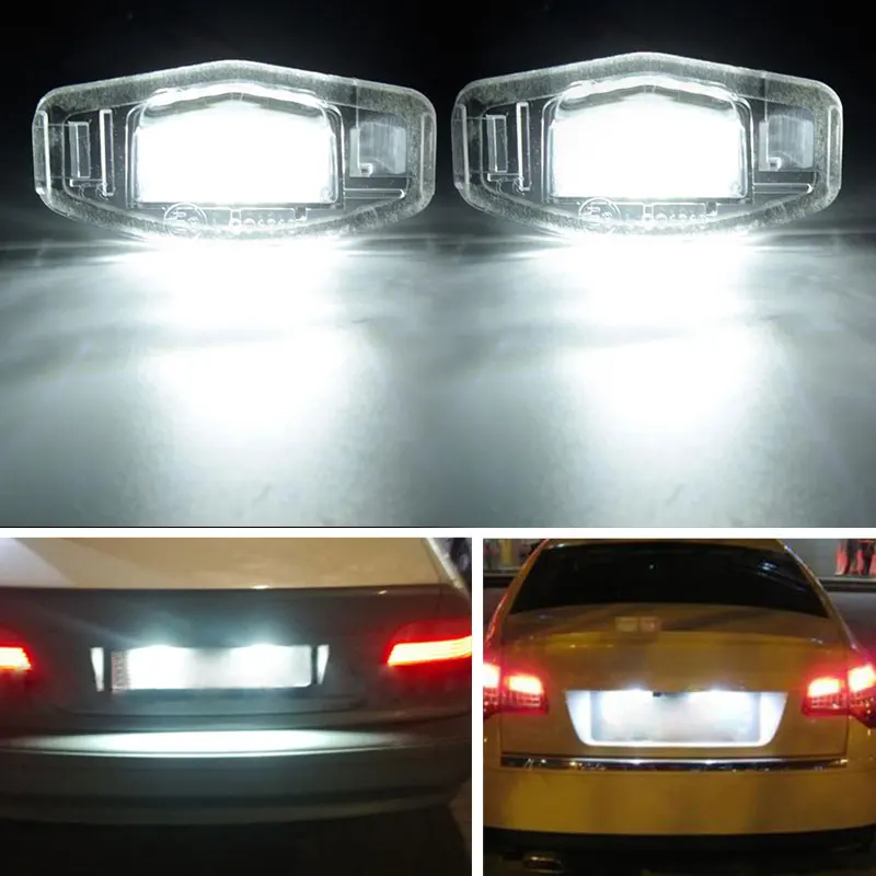 12V автомобильный Стайлинг 18 SMD чипы Светодиодные номерные знаки для Honda Для Civic VII4