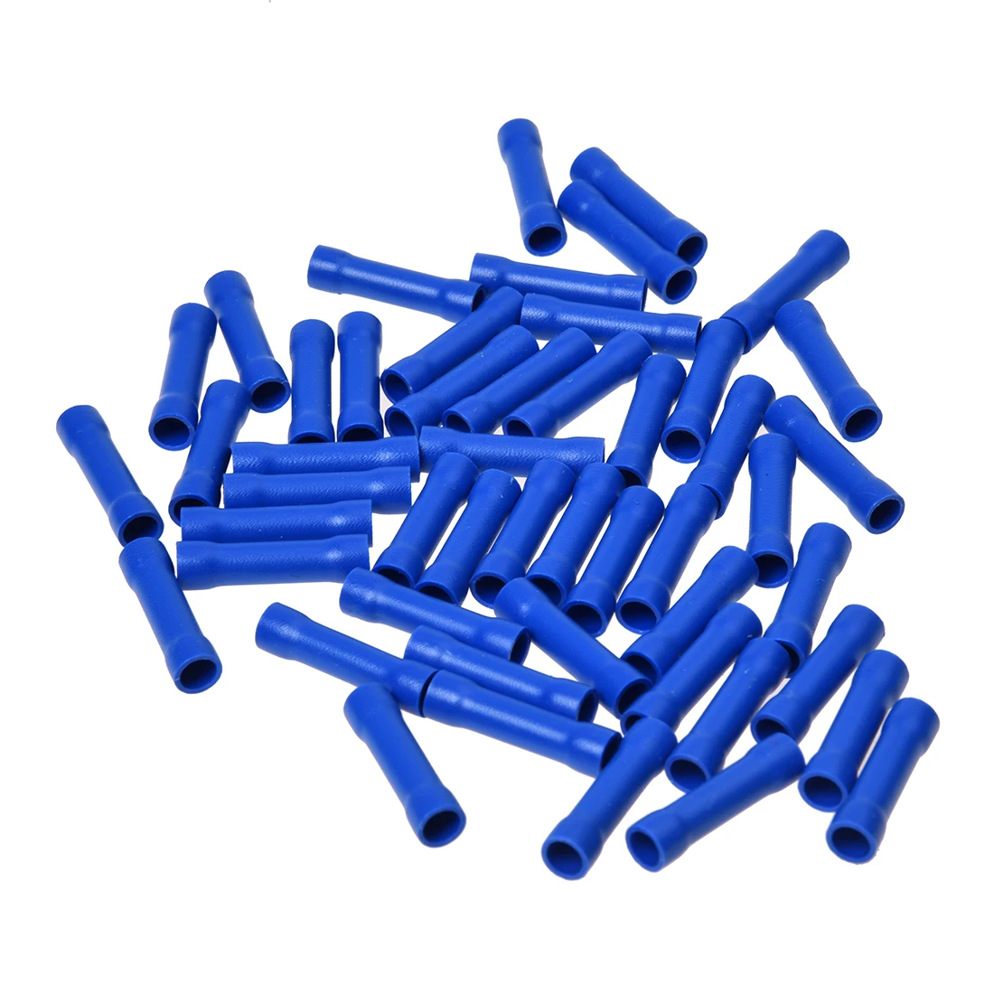 50 x cable connectors Butt connectors insulated crimp blue industrial