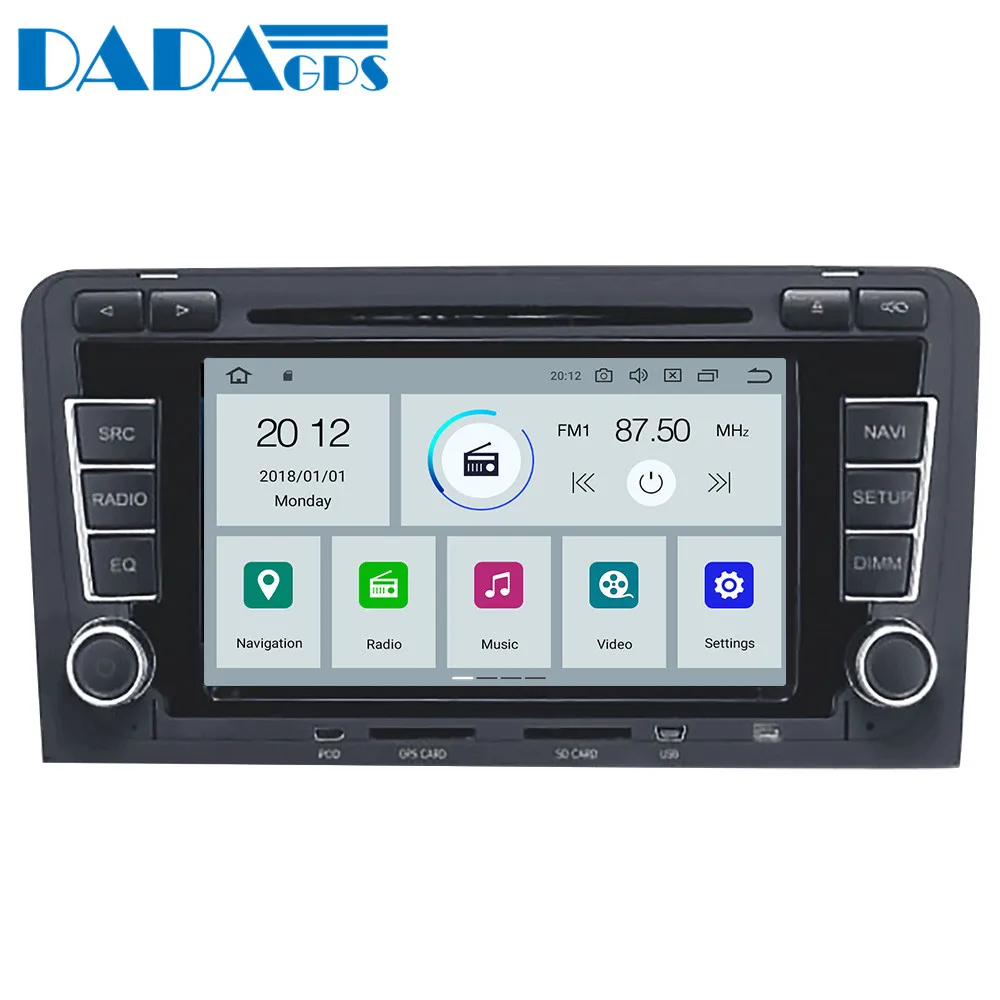 Discount Newest Android 9.0 Car multimedia DVD Player GPS Radio For Audi A3 S3 2003-2013 GPS Navigation stereo Audio Video 4+32GB px5 0