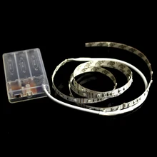 Батареи питания светодиодные полосы 3528 smd 1 м/2 м/3 м/4 м/5 м гибкий свет ленты ленты ТВ компьютер ноутбук RGB + контроллер Теплый белый