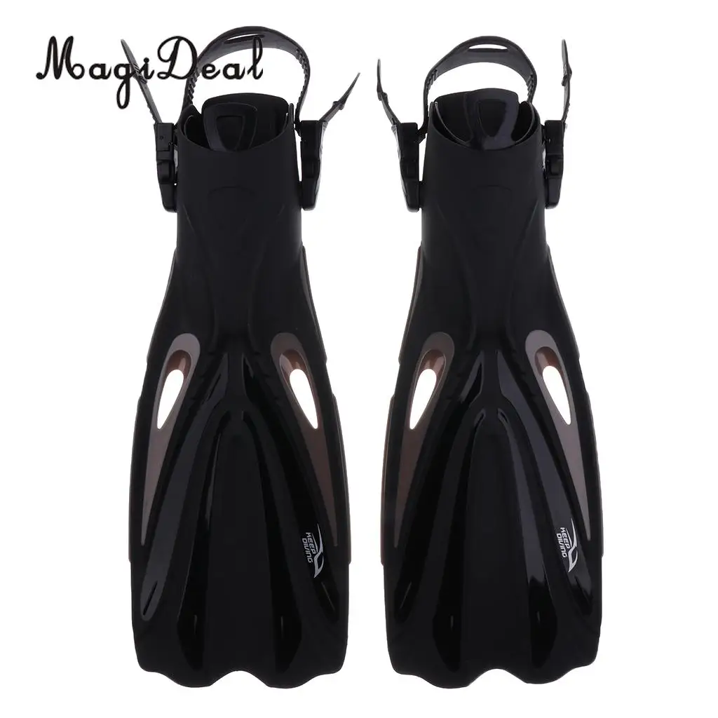 MagiDeal Premium Scuba Diving Swimming Snorkeling Training Aid Fins Foot Flippers for Adult Men Women Water Sports
