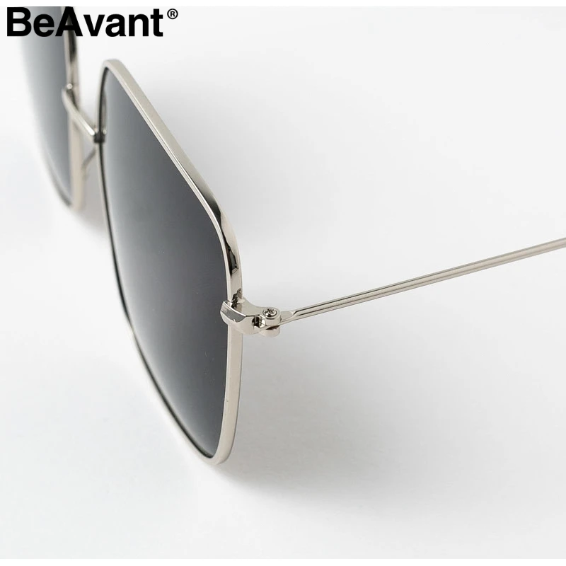 BeAvant винтажные шикарные Квадратные Солнцезащитные очки для женщин летние пляжные женские солнцезащитные очки вечерние аксессуары роскошные женские солнцезащитные очки Новинка