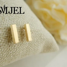 SMJEL модные аксессуары оптом простые квадратные Классические тонкие серьги-гвоздики для женщин Подарки 10pcs-S031