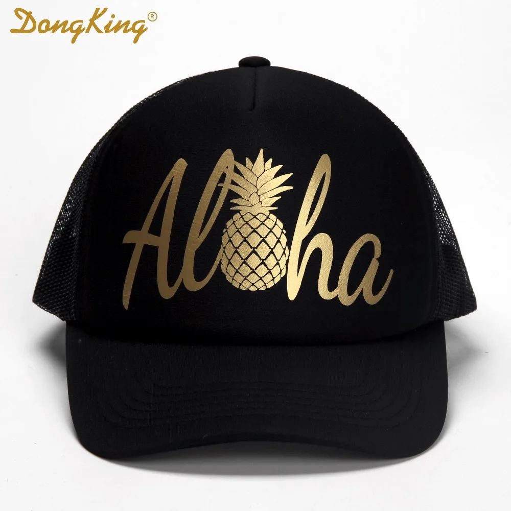 DongKing модная кепка тракер Aloha Кепка ананас Гавайский пляж солнце бейсболка