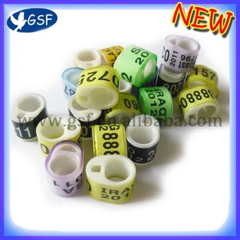

Customized drawing iComRing with cheaper price material plastic racing pigeom foot band ring