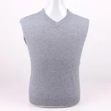 Большой размеры козья кашемир вязать для мужчин Повседневный пуловер свитер Vneck ЕС/S105-3XL130 оптом и в розницу настроить