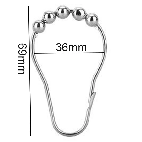 18 шт. набор рустостойкие кольца для шторы в душевой крючки для ванной душевая подставка