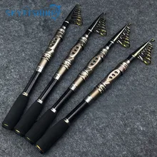 Hot 99% Carbon 1.8M 2.1M 2.4M 2.7M 3.0M 3.3M Portable Telescopic Fishing Rod Spinning Fish Hand Fishing Tackle Sea Rod
