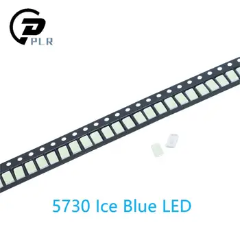 

200pcs Free shipping 5730 diode Ice blue SMD LED 5630 Light emitting Diode Factory direct sale PLCC-2 5730 SMD/SMT Blue led
