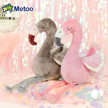 

1Pcs 26 CM Kawaii Plush Stuffed Crane Animal Cartoon Kids Toys Girls Children Baby Appease Birthday Christmas Gift Metoo Dolls