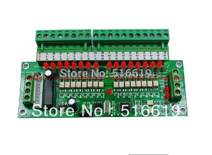 

Free shipping RTU I/O module hw-16EX-2EY Digital I/o module of PLC extension