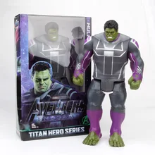 33cm Superhero Avenger Endgame Hulk Iron Man PVC Action Figure Collection Model Toy For Boy Kids Christmas Gift With Box